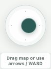 The actual editor Pan map joystick and movement guidance